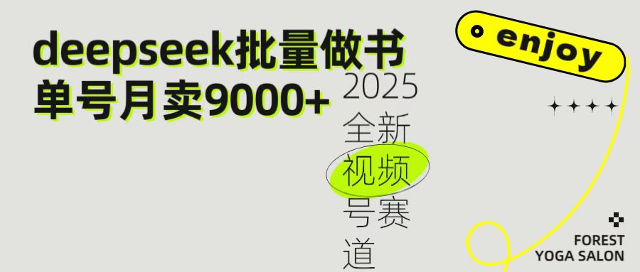 2025最新视频号项目 如何用Deepseek快速批量制作书单号 日入1000＋插图