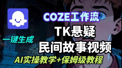 Coze扣子工作流一键生成TK悬疑民间故事视频,AI实操教学+保姆级教程插图 Coze扣子工作流一键生成TK悬疑民间故事视频,AI实操教学+保姆级教程插图