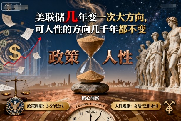 付费文章:美联储几年变一次大方向,可人性的方向几千年都不变插图 付费文章:美联储几年变一次大方向,可人性的方向几千年都不变插图