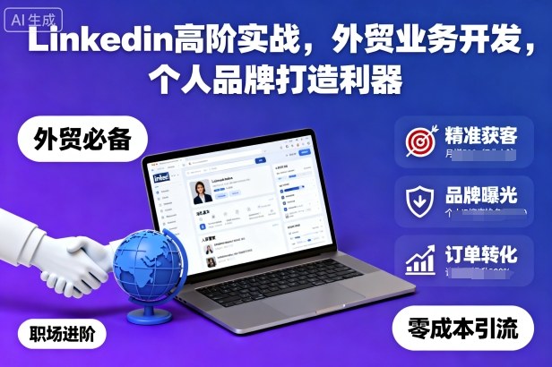 Linkedin高阶实战,外贸业务开发,个人品牌打造利器插图 Linkedin高阶实战,外贸业务开发,个人品牌打造利器插图