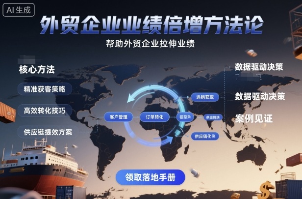 外贸企业业绩倍增方法论,帮助外贸企业拉伸业绩插图 外贸企业业绩倍增方法论,帮助外贸企业拉伸业绩插图