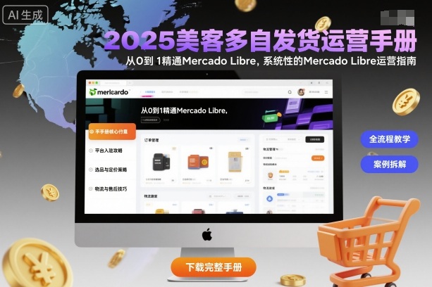 2025美客多自发货运营手册：从0到1精通Mercado Libre，系统性的Mercado Libre运营指南