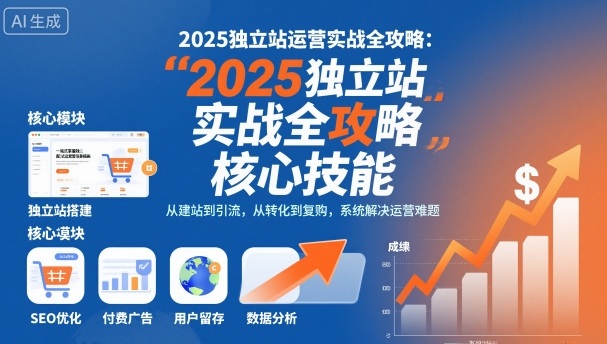 2025独立站运营实战全攻略,一站式掌握独立站运营核心技能插图 2025独立站运营实战全攻略,一站式掌握独立站运营核心技能插图