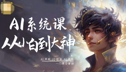 AI系统课程,从小白到大神系统学AI,AI声音-AI绘画-AI视频一门课全掌握插图 AI系统课程,从小白到大神系统学AI,AI声音-AI绘画-AI视频一门课全掌握插图