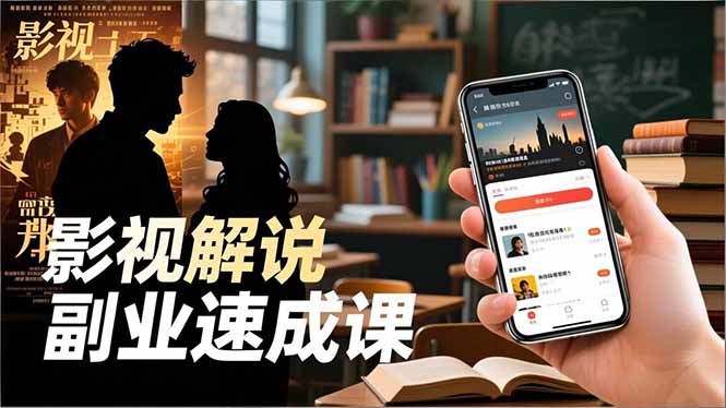 （16740期）Tk影视解说副业速成课，软件安装、全流程实操、爆款预设，新手两周变现