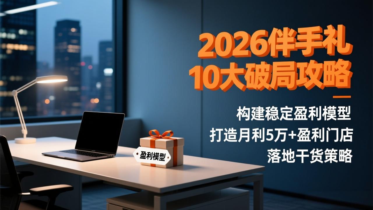 (17191期)2026伴手礼10大破局攻略:构建稳定盈利模型,打造月利5万+盈利门店,落地干货策略插图 (17191期)2026伴手礼10大破局攻略:构建稳定盈利模型,打造月利5万+盈利门店,落地干货策略插图