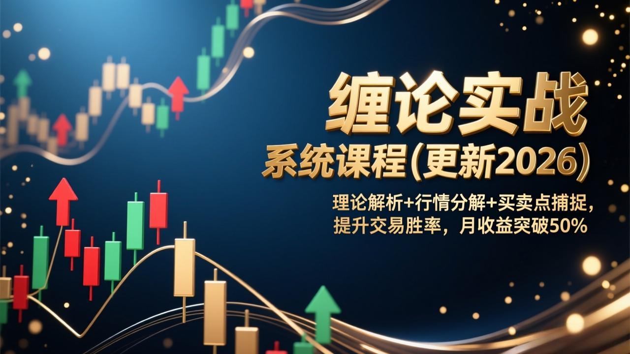 (17136期)缠论实战系统课程(更新2026),理论解析+行情分解+买卖点捕捉,提升交易胜率,月收益突破50%插图 (17136期)缠论实战系统课程(更新2026),理论解析+行情分解+买卖点捕捉,提升交易胜率,月收益突破50%插图