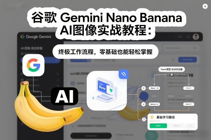 谷歌Gemini Nano Banana AI图像实战教程:终极工作流程,零基础也能轻松掌握插图 谷歌Gemini Nano Banana AI图像实战教程:终极工作流程,零基础也能轻松掌握插图