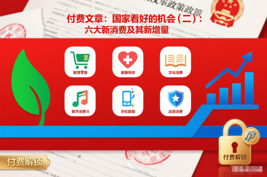 付费文章:国家看好的机会(二):六大新消费及其新增量插图 付费文章:国家看好的机会(二):六大新消费及其新增量插图