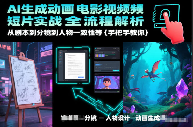 AI生成动画电影视频短片实战全流程解析,从剧本到分镜到人物一致性等手把手教你插图 AI生成动画电影视频短片实战全流程解析,从剧本到分镜到人物一致性等手把手教你插图