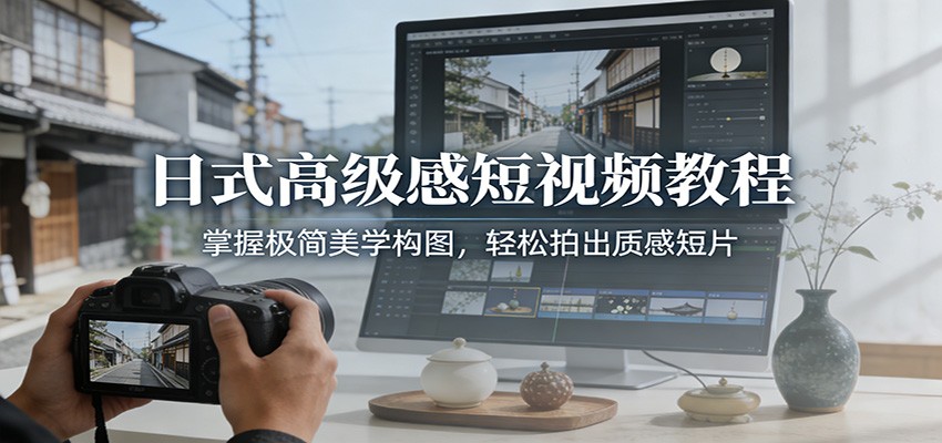 日式高级感短视频教程:掌握极简美学构图,轻松拍出质感短片插图 日式高级感短视频教程:掌握极简美学构图,轻松拍出质感短片插图