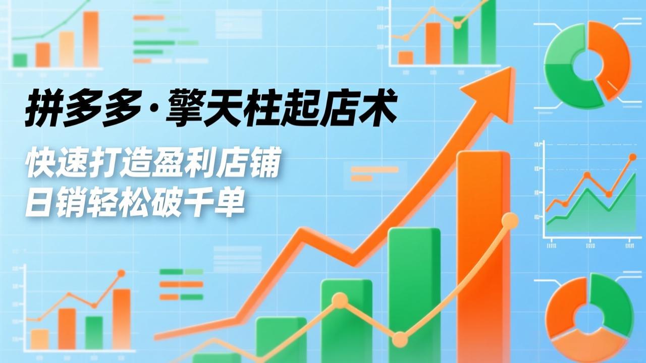 (17312期)拼多多·擎天柱起店术,爆流布局、利润起飞、不断流,快速打造盈利店铺,日销破千单(更新)