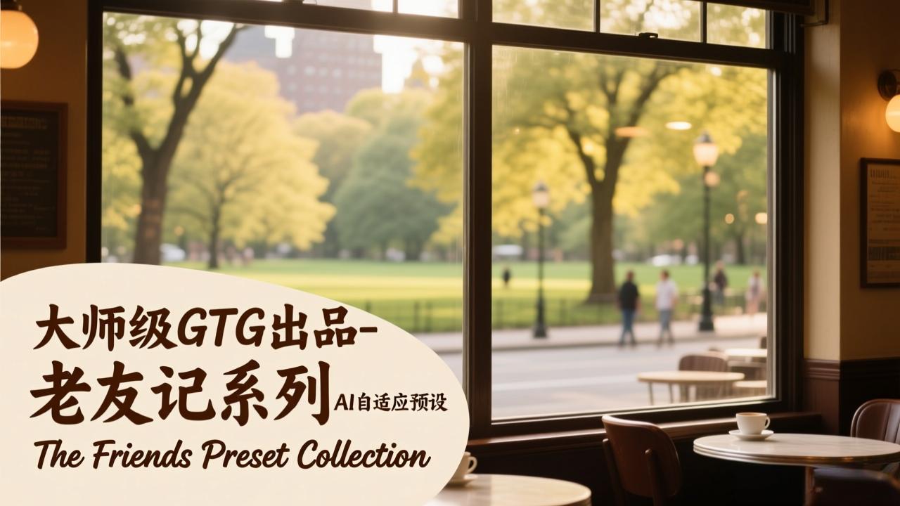 (17403期)大师级GTG出品-老友记系列AI自适应预设The Friends Preset Collection插图 (17403期)大师级GTG出品-老友记系列AI自适应预设The Friends Preset Collection插图