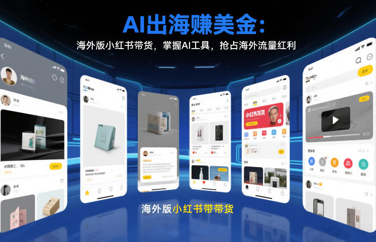 AI出海賺美金:海外版小红书带货,掌握AI工具,抢占海外流量红利(更新2026)插图 AI出海賺美金:海外版小红书带货,掌握AI工具,抢占海外流量红利(更新2026)插图