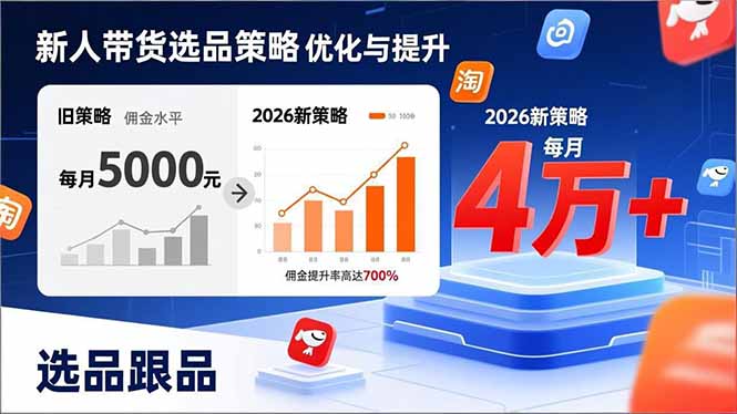 (17480期)新人带货别瞎选品!这套2026全新选品跟品策略,让我的佣金从0做到每月4万+插图 (17480期)新人带货别瞎选品!这套2026全新选品跟品策略,让我的佣金从0做到每月4万+插图