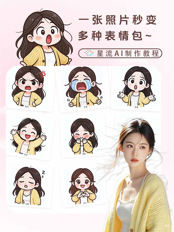 (17482期)一张照片秒变N种专属表情包,三步搞定可爱搞怪治愈风,从此斗图聊天不再到处存别人图插图1 (17482期)一张照片秒变N种专属表情包,三步搞定可爱搞怪治愈风,从此斗图聊天不再到处存别人图插图1