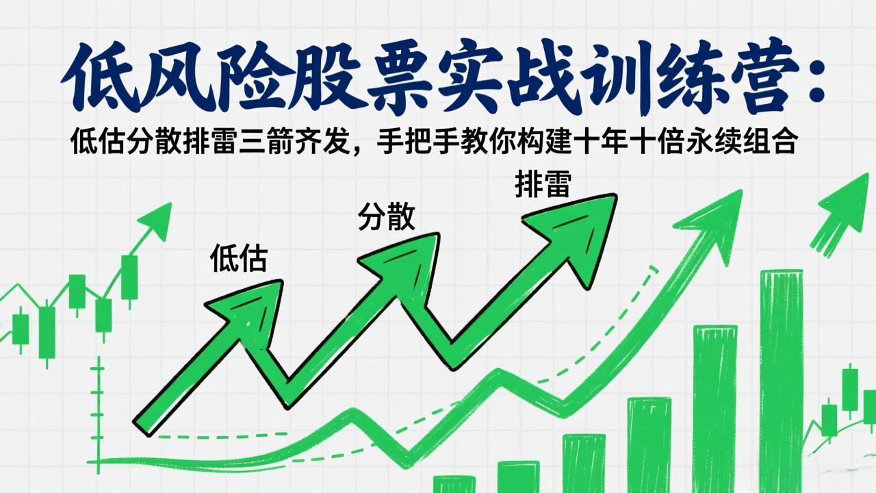 (17487期)低风险股票实战训练营:低估分散排雷三箭齐发,手把手教你构建十年十倍永续组合插图 (17487期)低风险股票实战训练营:低估分散排雷三箭齐发,手把手教你构建十年十倍永续组合插图