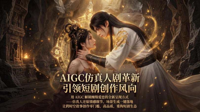 AIGC仿真人《合欢宗》短剧教学，用AIGC解锁缠绵爱恋的全新呈现方式，让跨时空故事创作零门槛、高品质，重构短剧生态插图
