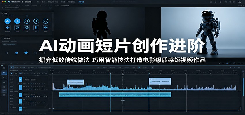 AI动画短片创作进阶:摒弃低效传统做法,巧用智能技法打造电影级质感短视频作品