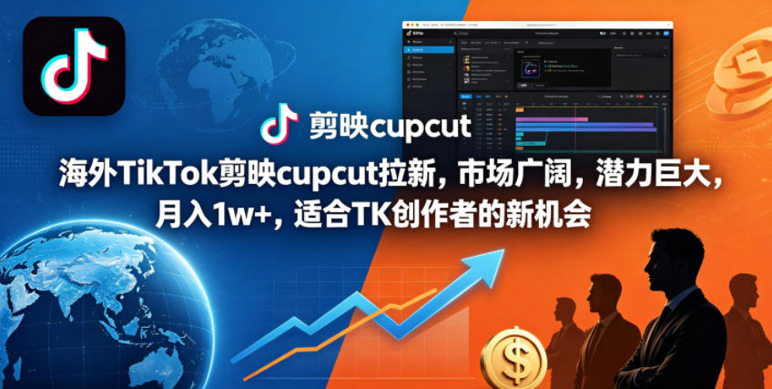 海外TikTok剪映cupcut拉新,市场广阔,潜力巨大,月入1w+,适合TK创作者的新机会插图 海外TikTok剪映cupcut拉新,市场广阔,潜力巨大,月入1w+,适合TK创作者的新机会插图