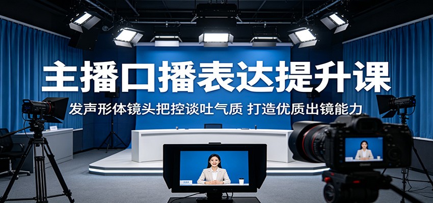 主播口播表达提升课:发声形体镜头把控谈吐气质,打造优质出镜能力插图 主播口播表达提升课:发声形体镜头把控谈吐气质,打造优质出镜能力插图