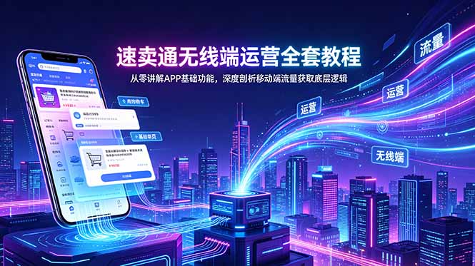 (18904期)速卖通无线端运营全套教程,从零讲解APP基础功能,深度剖析移动端流量获取底层逻辑插图 (18904期)速卖通无线端运营全套教程,从零讲解APP基础功能,深度剖析移动端流量获取底层逻辑插图