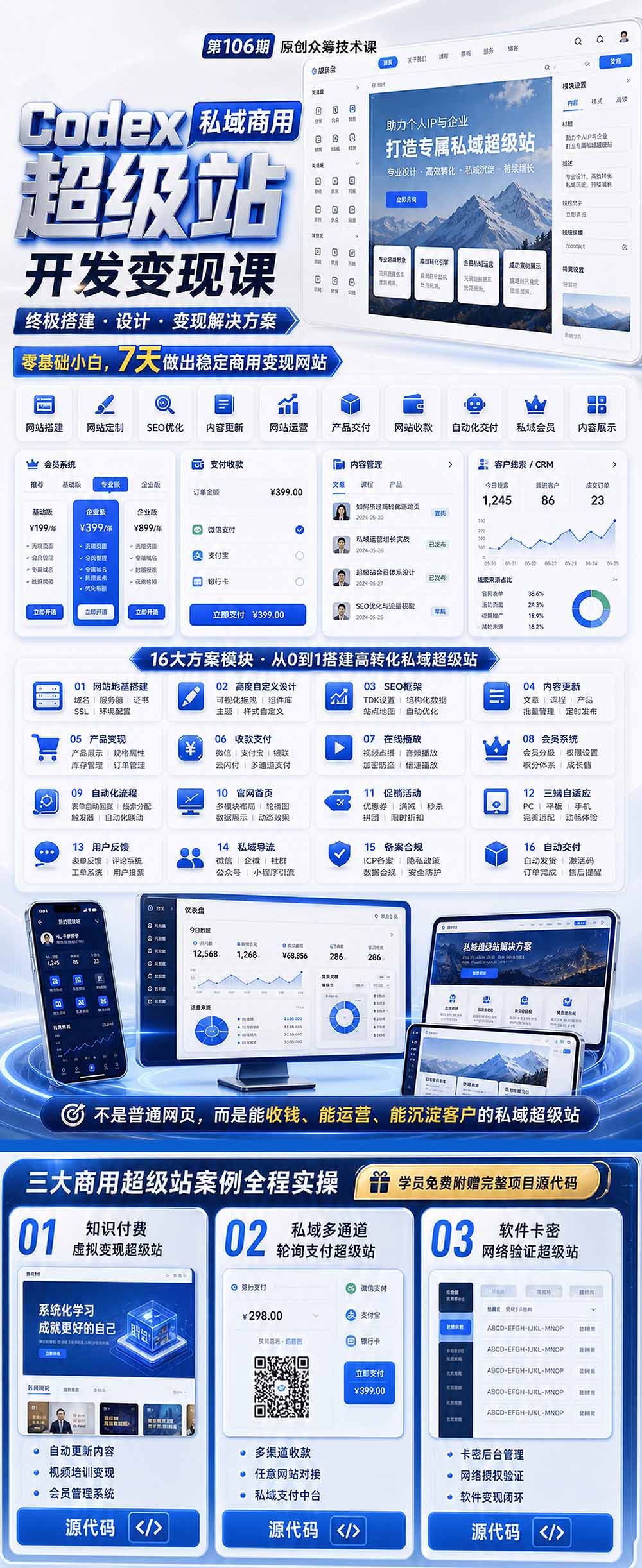 （19122期）Codex私域商用超级站Ai开发变现课106期-更新0630：不是普通网站，而是能收钱，能运营，能沉淀客户的私域超级站插图2