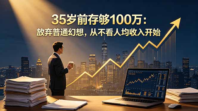 (18689期)35岁前存够100万:放弃普通幻想,从不看人均收入开始插图 (18689期)35岁前存够100万:放弃普通幻想,从不看人均收入开始插图