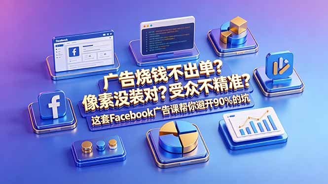 (18850期)广告烧钱不出单?像素没装对?受众不精准?这套Facebook广告课帮你避开90%的坑-原创双语字幕插图 (18850期)广告烧钱不出单?像素没装对?受众不精准?这套Facebook广告课帮你避开90%的坑-原创双语字幕插图