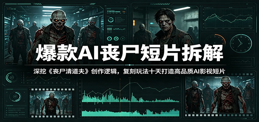 爆款AI丧尸短片拆解:深挖《丧尸清道夫》创作逻辑,复刻玩法快速打造高品质AI影视短片插图 爆款AI丧尸短片拆解:深挖《丧尸清道夫》创作逻辑,复刻玩法快速打造高品质AI影视短片插图