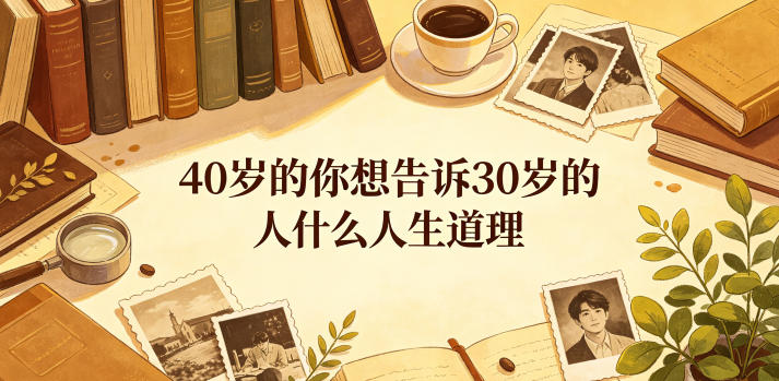 公众号付费文章:40岁的你想告诉30岁的人什么人生道理?插图 公众号付费文章:40岁的你想告诉30岁的人什么人生道理?插图