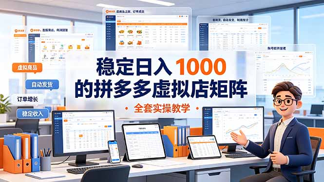 (19253期)稳定日入 1000 的拼多多虚拟店矩阵,全套实操教学插图 (19253期)稳定日入 1000 的拼多多虚拟店矩阵,全套实操教学插图
