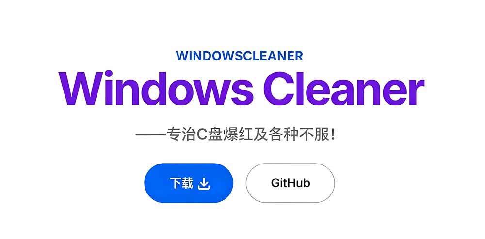 (19528期)Github收获 4K stars!免费C盘清理神器,轻松腾出几十G空间,支持C盘迁移 Windows Cleaner插图3 (19528期)Github收获 4K stars!免费C盘清理神器,轻松腾出几十G空间,支持C盘迁移 Windows Cleaner插图3