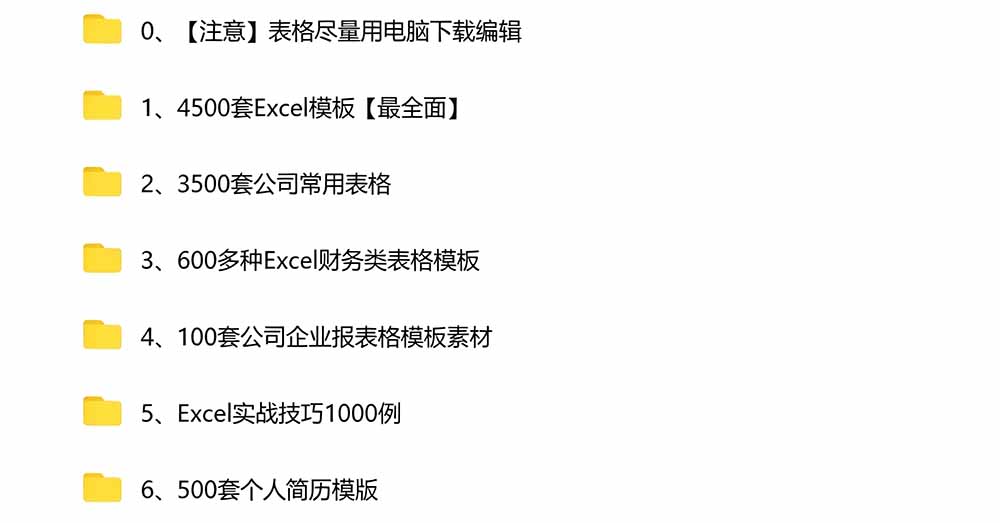 (19530期)自费购买素材合集!超全Excel常用模版系列,分类清晰,共9000+套excel模型合集+个人简历素材插图4 (19530期)自费购买素材合集!超全Excel常用模版系列,分类清晰,共9000+套excel模型合集+个人简历素材插图4