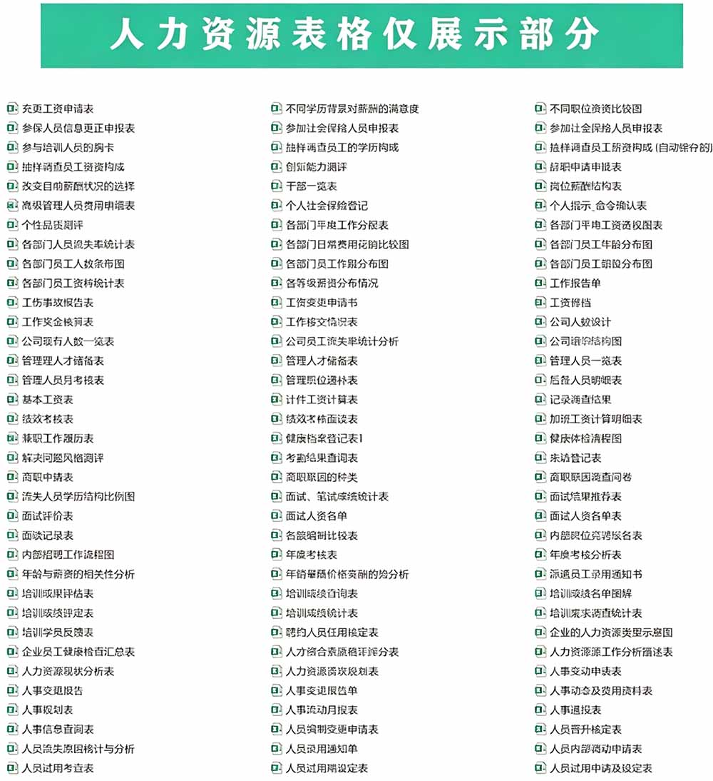 (19530期)自费购买素材合集!超全Excel常用模版系列,分类清晰,共9000+套excel模型合集+个人简历素材插图7 (19530期)自费购买素材合集!超全Excel常用模版系列,分类清晰,共9000+套excel模型合集+个人简历素材插图7