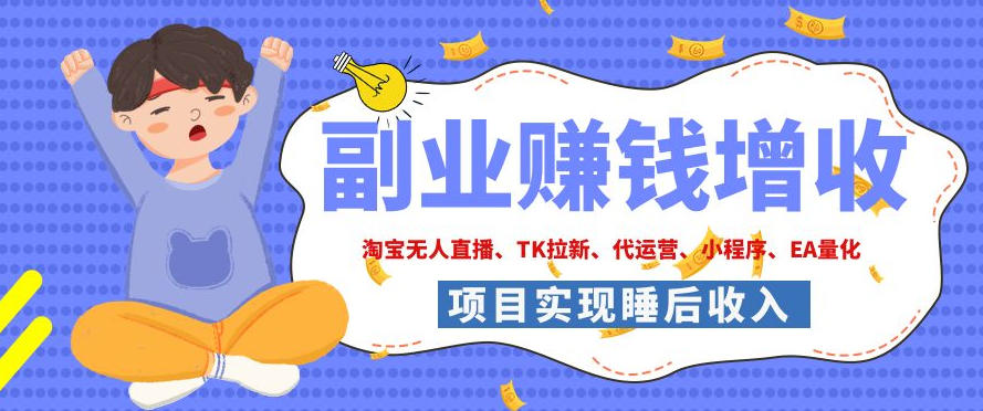 2026年多个真实落地副业项目,手把手带你搭建被动收入管道(淘宝无人直播、海外TK拉新、CSGO饰品交易、去水印小程序等)【揭秘】插图 2026年多个真实落地副业项目,手把手带你搭建被动收入管道(淘宝无人直播、海外TK拉新、CSGO饰品交易、去水印小程序等)【揭秘】插图