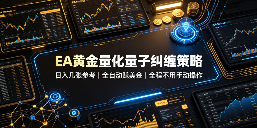 EA黄金量化量子纠缠策略,日入几张,全自动賺美金,全程不用手动操作!【揭秘】插图 EA黄金量化量子纠缠策略,日入几张,全自动賺美金,全程不用手动操作!【揭秘】插图