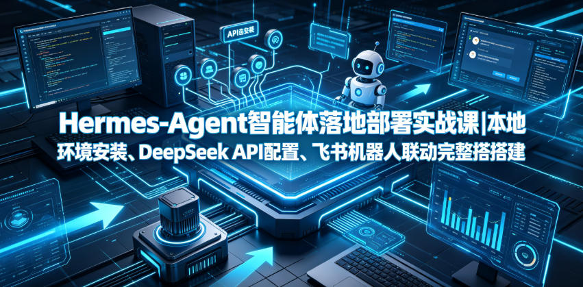 Hermes-Agent智能体落地部署实战课|本地环境安装、DeepSeek API配置、飞书机器人联动完整搭建教程插图 Hermes-Agent智能体落地部署实战课|本地环境安装、DeepSeek API配置、飞书机器人联动完整搭建教程插图