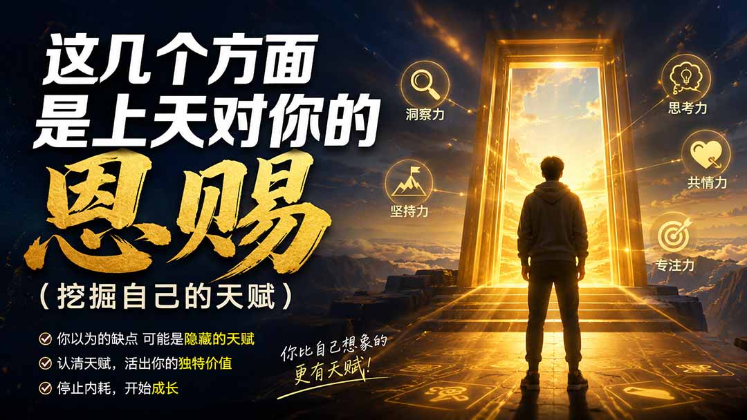 (19964期)付费文章:这几个方面是上天对你的恩赐(挖掘自己的天赋)插图1 (19964期)付费文章:这几个方面是上天对你的恩赐(挖掘自己的天赋)插图1