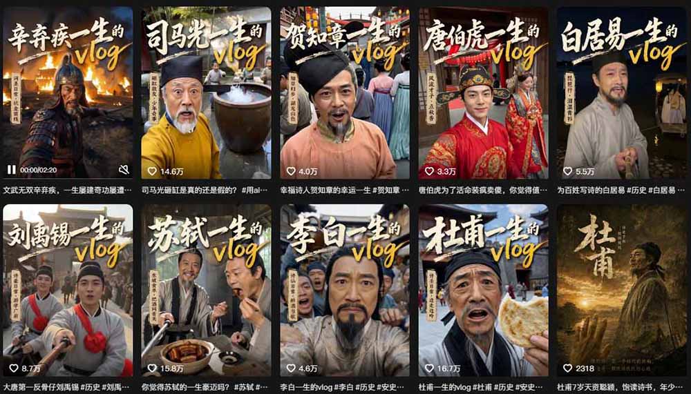 (19758期)历史人物,诗人一生Vlog教学, AI制作丨伙伴计划丨精选收益丨商单收徒 ,新领域红利期,抓紧做插图2 (19758期)历史人物,诗人一生Vlog教学, AI制作丨伙伴计划丨精选收益丨商单收徒 ,新领域红利期,抓紧做插图2
