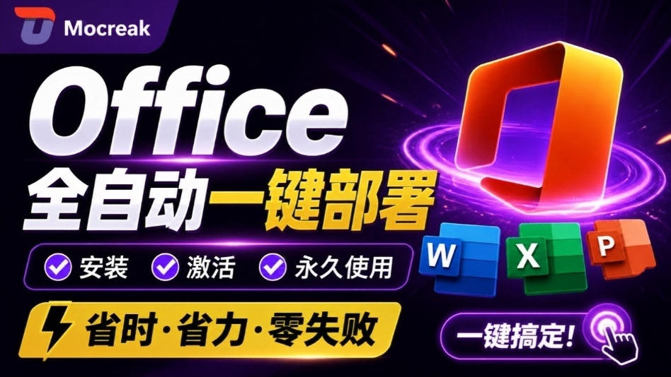 Office全自动一键部署安装，最高支持2024版本，可自定义安装组件，内置激活工具，全免费使用Mocreak！插图