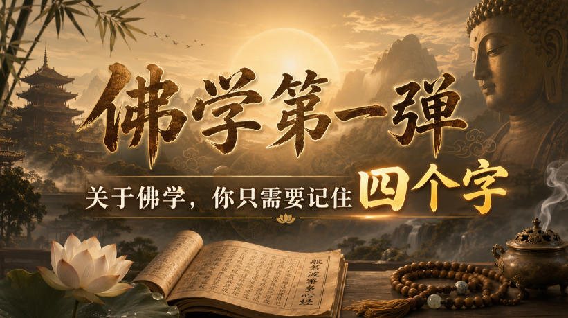 付费文章：佛学第一弹，关于佛学，你只需要记住四个字