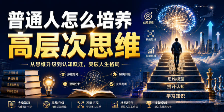 公众号付费文章:普通人怎么培养高层次思维