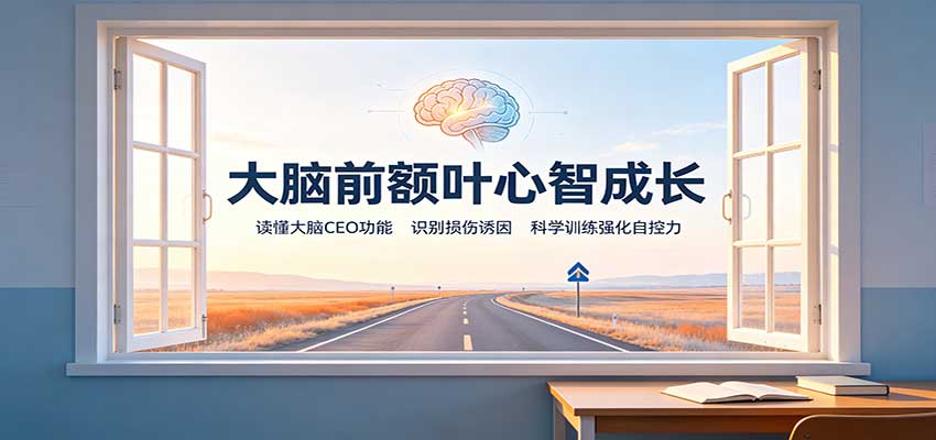 大脑前额叶心智成长:读懂大脑CEO功能,识别损伤诱因,科学训练强化自控力插图 大脑前额叶心智成长:读懂大脑CEO功能,识别损伤诱因,科学训练强化自控力插图