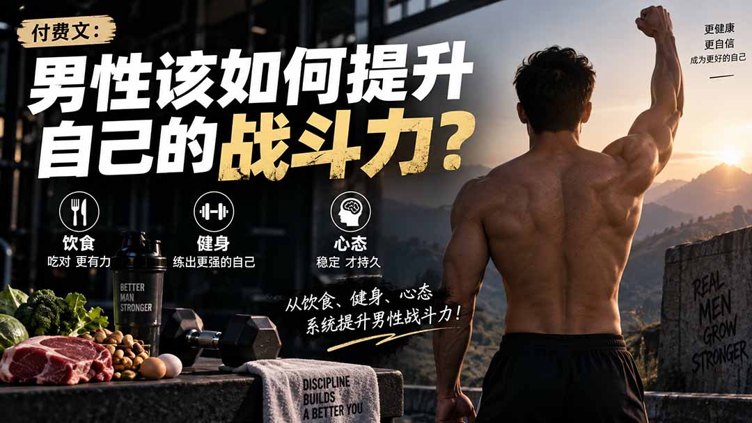 (20421期)付费文章:男性该如何提升自己的战斗力?插图1 (20421期)付费文章:男性该如何提升自己的战斗力?插图1