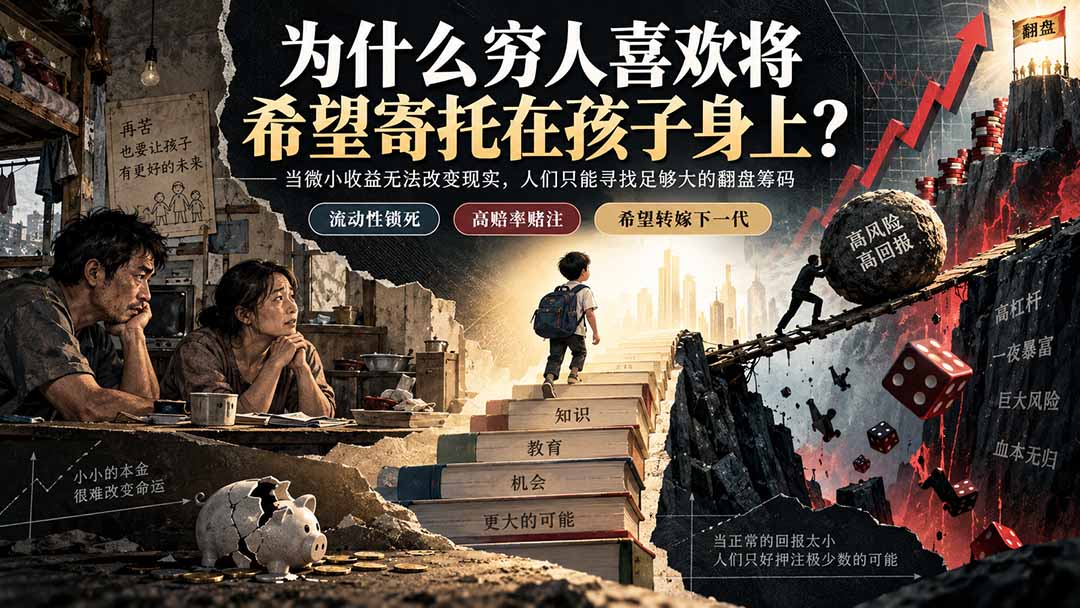 (20318期)社群精品文章:为什么穷人喜欢将希望寄托在孩子身上?