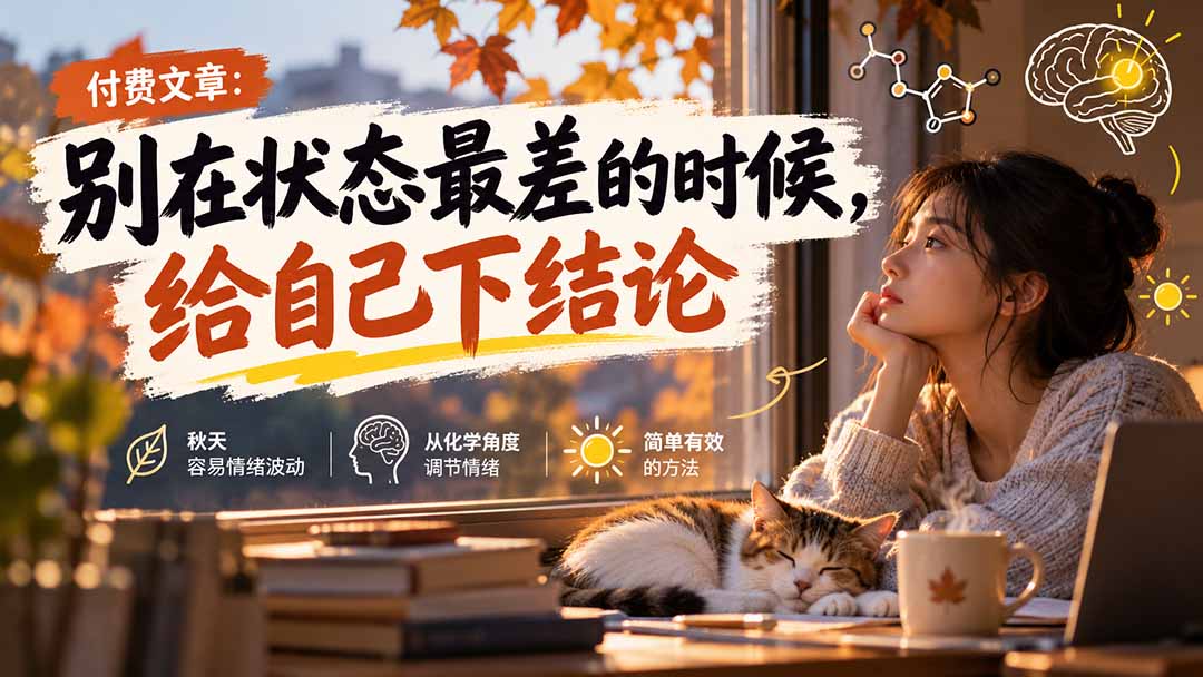 (20716期)【无水印】某付费文章:别在状态最差的时候,给自己下结论插图1 (20716期)【无水印】某付费文章:别在状态最差的时候,给自己下结论插图1