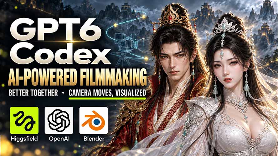 (20561期)GPT-6 Astra×Codex高智能制作视频!联手Higgsfield,运镜可视化实战插图1 (20561期)GPT-6 Astra×Codex高智能制作视频!联手Higgsfield,运镜可视化实战插图1