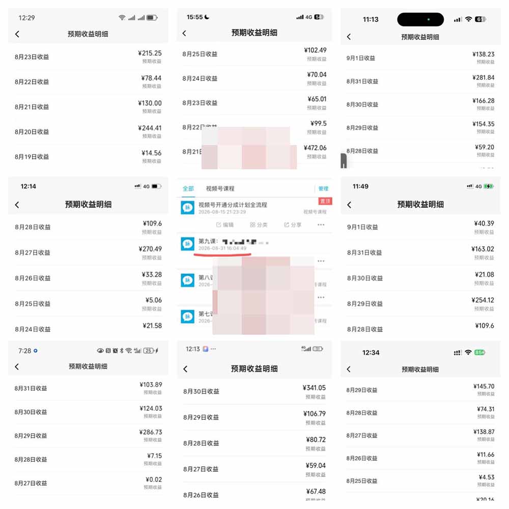 （20573期）某大佬卖980的视频号新玩法：拆解10大内容赛道+AI创作+涨粉开通，跑通广告分成变现，单日变现200+插图2