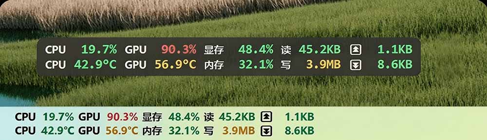 (20245期)Github超过3.3K Stars!电脑桌面硬件监控工具,界面好看又好用,实时CPU/GPU/网速实时显示 LiteMonitor插图4 (20245期)Github超过3.3K Stars!电脑桌面硬件监控工具,界面好看又好用,实时CPU/GPU/网速实时显示 LiteMonitor插图4